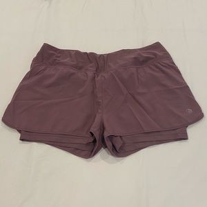 MPG light purple/lilac workout shorts